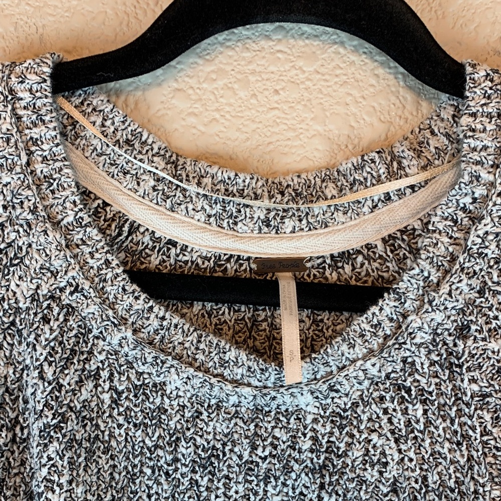 Free People womens crewneck sweater sz s/p casual preppy school fall winter - Picture 5 of 7